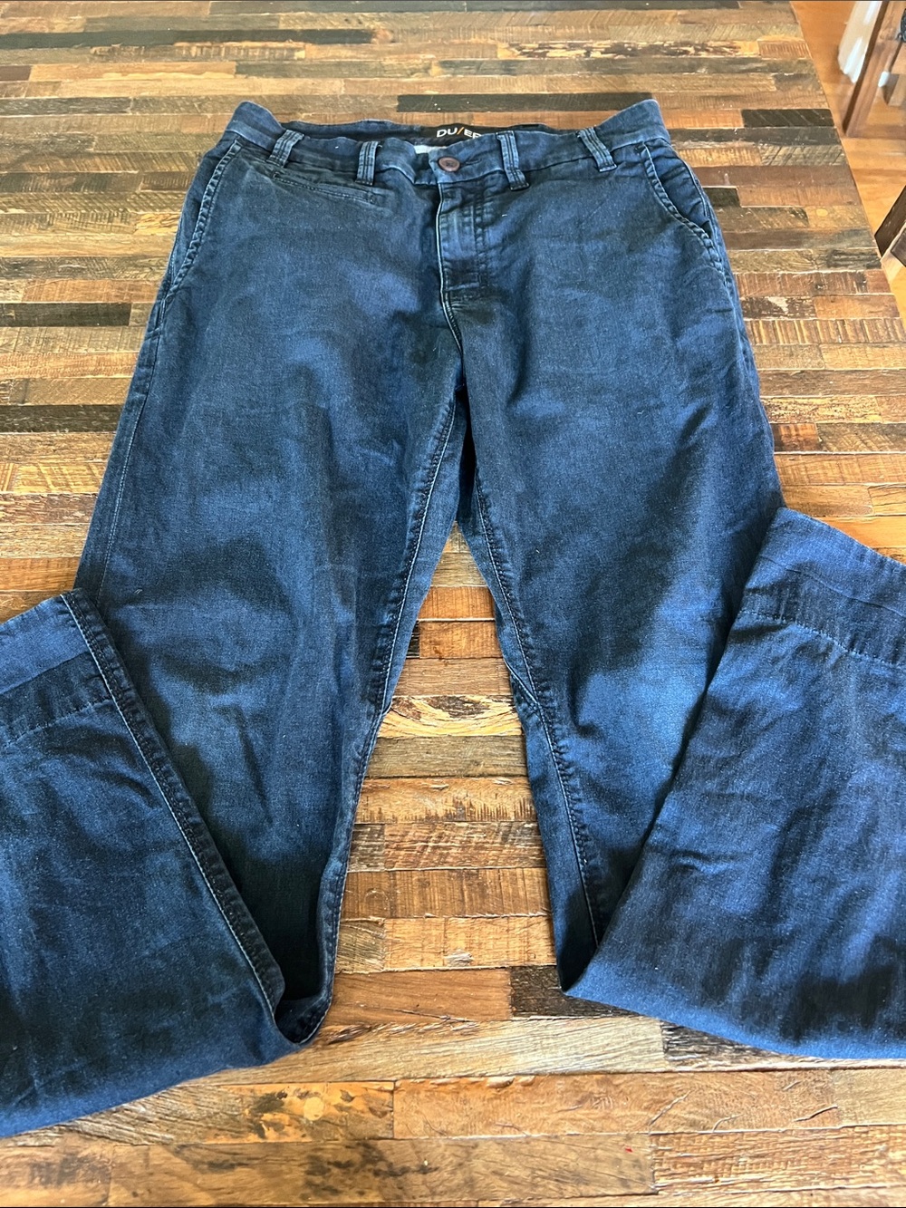 DU/ER Women's Straight Leg Jeans - Dark Indigo